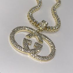 22k Stainless Steel Choker GUCCl Necklace Tennis
