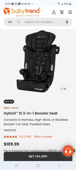Baby Trend Hybrid™ SI 3-in-1 Booster Seat $85