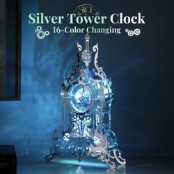 FUNPOLA LED 3D Puzzle Tower Clock for Adults