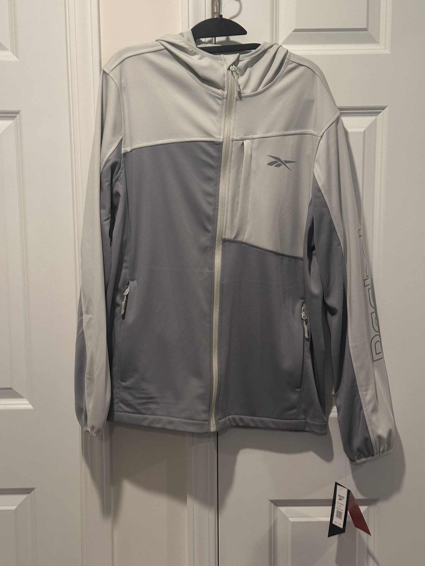 Reebok Men’s Hooded Jacket Medium Grey