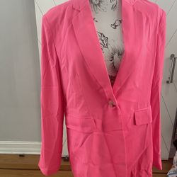 Neon pink blazer - New With Tags