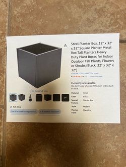 Steel planter box