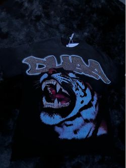 Black duaa shirt with rinestones