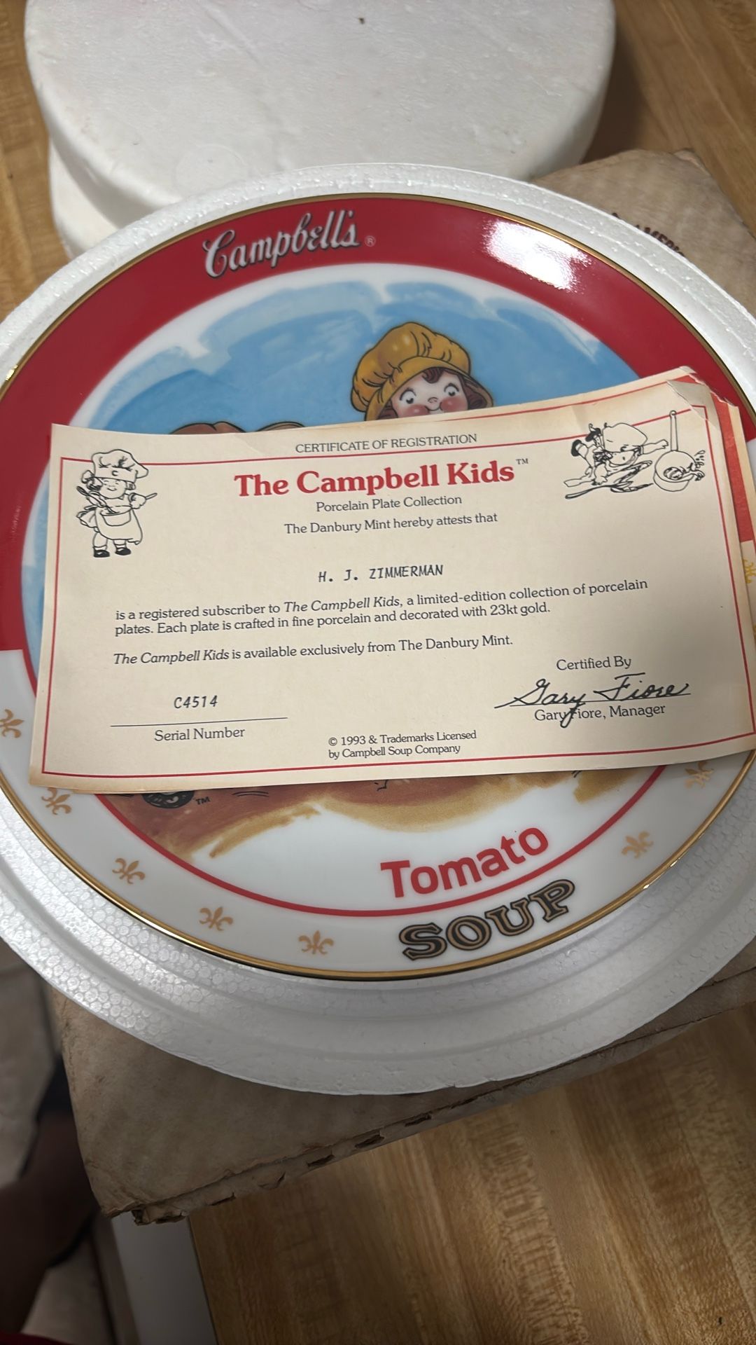 Campbell Soup plate