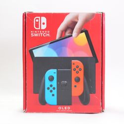 Nintendo Switch OLED Console Gaming System HEG-001 Red/Blue