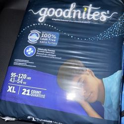 Goodnites size XL 21 Count (3 Pk)