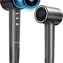 Brushless Ionic Hair Dryer with Display Screen, 3 modes and diffuser (Black) (Have 2) 
