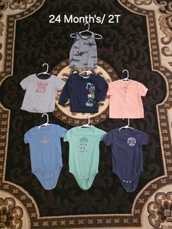 7-Piece Baby Boy Clothing Lot - Sizes 12 & 24 Months