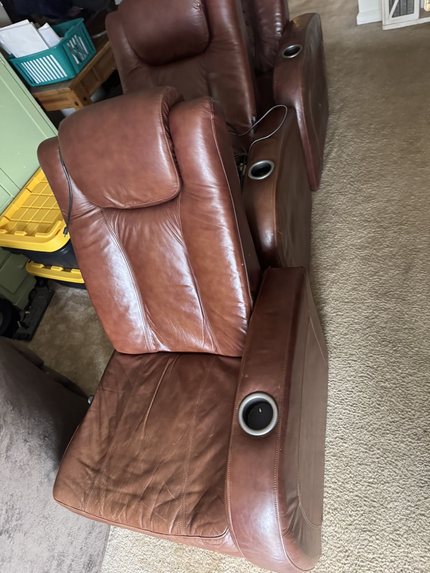 Movie Theater Style Power Reclining Set