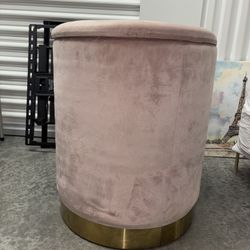 Pink Ottoman Storage 