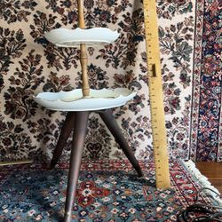 Vibtage Mid Century Two Tier Stand 