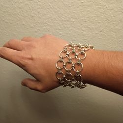Designer 925 Sterling Silver Michael Dawkins Signed Bracelet 
