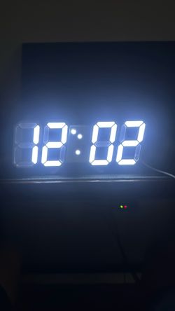 White LED Digital Clock