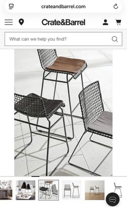 Tig Metal Crate And Barrel Counter Stools