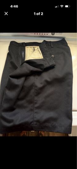 Men’s Size 33 Black Roundtree & York Relaxed Fit & Tan Dockers Shorts