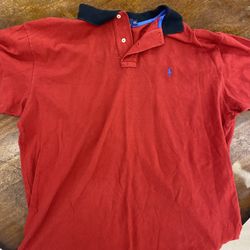 Red polo Ralph Lauren shirt XXL.