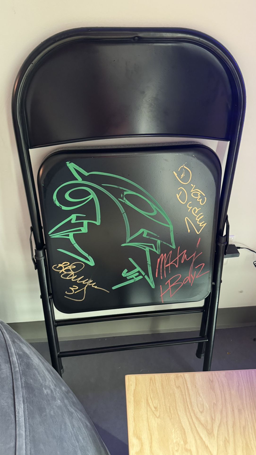Hardy Boys & Dudley Boys Signed Official Steel Chair