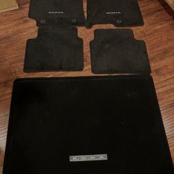 factory 2024-2025 hyundai kona carpet floor mats and trunk liner