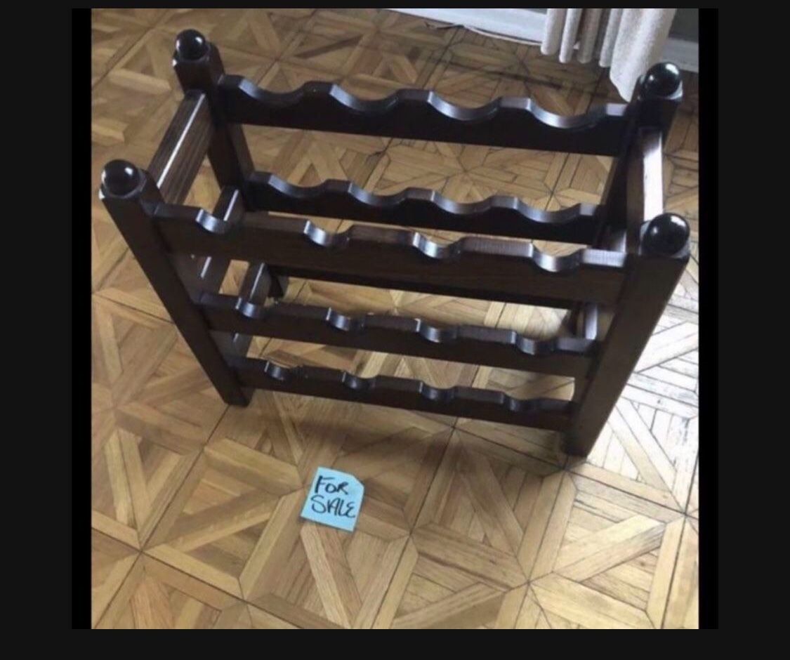 Wooden wine rack