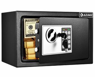 ADIMO Safe Box for College Dorm Room with Fireproof Waterproof Bag, Money Safe
