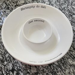 Ceramic Serving Bowl With Spoon 