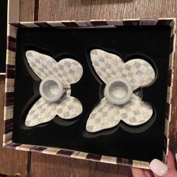 McKenzie Childs Candle Holders 