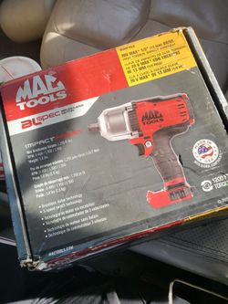 Mac Tools BWP152 20V 1/2"BL-Spec High-Torque Brushless Impact Wrench. 1200 Ft  lbs