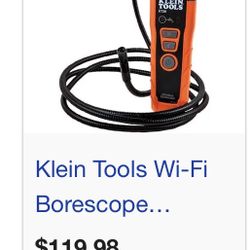 Wi-Fi Borescope Inspection Camera, Carrying Case, Android and iOS  KLEIN TOOLS