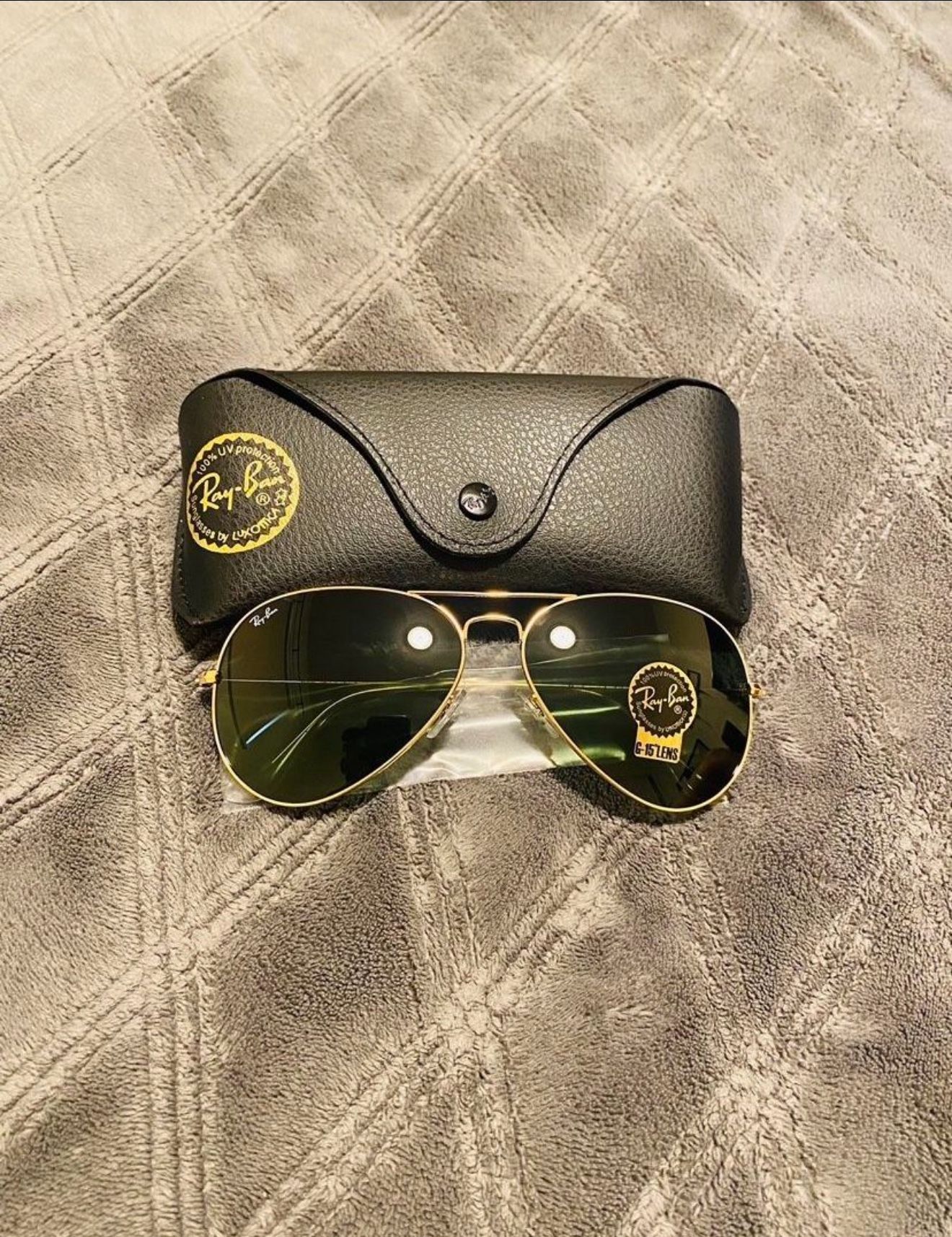 RayBan AVIATOR Sunglasses LARGE Frame AUTHENTIC
