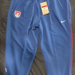 NIKE USA 2004 RE-ISSUE TRACK PANTS Coastal Blue/University Red/White