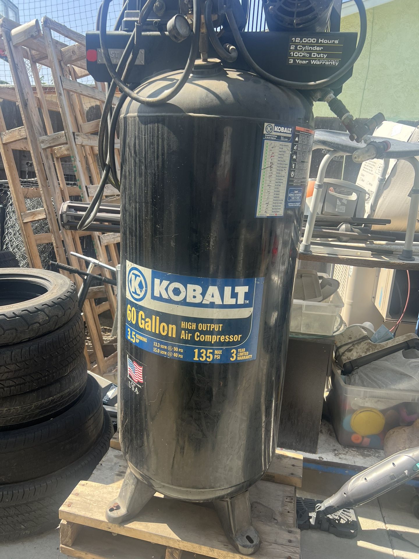 Kobalt 60 Gallon Compressor