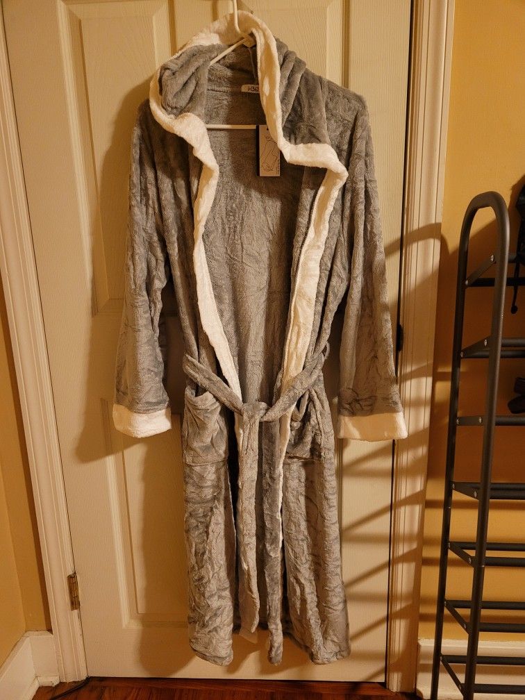 Grey Robe With Hood