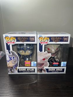 2 LIMITED EDITION EXCLUSIVE Baldur's Gate Funko Pops Dark Urge #1313 Dame Aylin #1235 Video Games