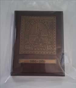 Commorative Avon 1922 Brass USPS Plaque