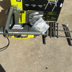 RYOBI 15 Amp 10 in. Compact Portable Corded Jobsite Table Saw with Folding Stand