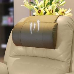 Non-Slip Head Pillow  - Neck Support Memory Foam Cushion with Breathable Perforated Leather Cover, Offering Relief at Home, Office, and T