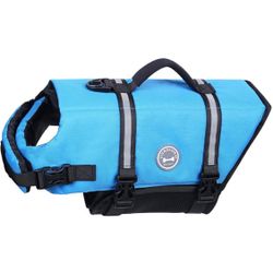 Dog Life Vest, Reflective & Adjustable Life Jacket for Dogs (Size Large)