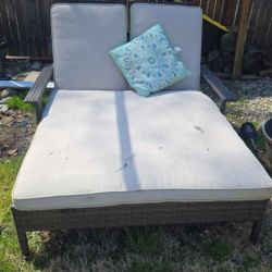 Wicker Outdoor Lounge Bed