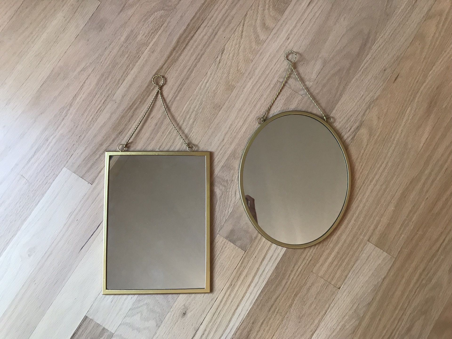 Gold mirrors