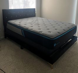 MOVING SALE: NEED TO GET RID OF THIS QUEEN BED FRAME - MATTRESS AND BOX SPRING NOT INCLUDED
