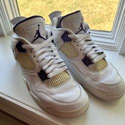Air Jordan 4 Sneakers - Purple Metallics