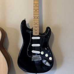 For Trade - 1993 MIM Fender Strat Black/Black Maple Neck SSS