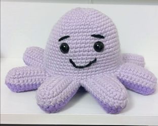 Handmade Crochet two-faced penguin  Plush