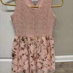 Girl’s Light Pink and Gold Dress