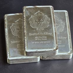 Scottsdale Stacker 10oz .999 Silver Bars