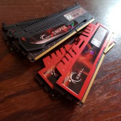 32GB G.SKILL RIPJAWS X & SNIPER DDR3 RAM