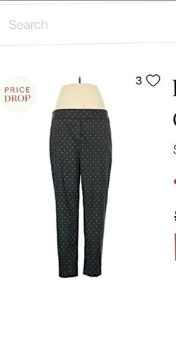 LIZ CLAIBORNE CAREER "Emma" Casual Pants (Polka Dot, Size 4)