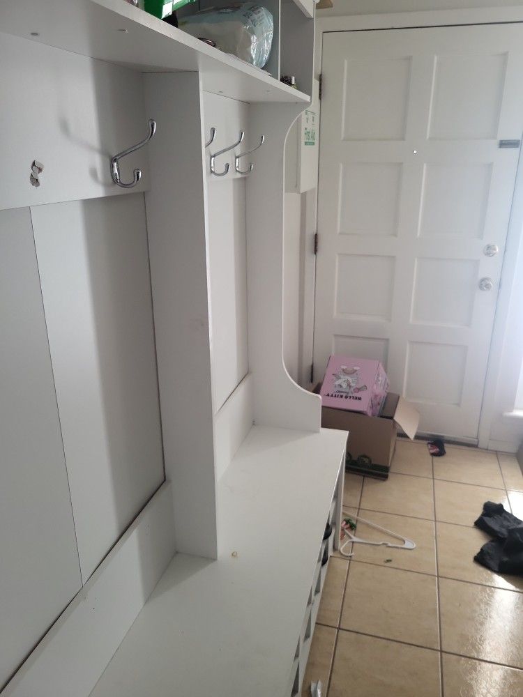 Coat/jacket Shelf Rack Shoe Storage Upper Shelving Storage Cabinet  Must Go Today Price Drop Only 100$ From Asking Price Of 150$ Must Got Today B.O.B