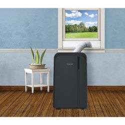 Toshiba
10,000 BTU Portable Air Conditioner Cools 450 Sq. Ft. with Dehumidifier and Remote Control in Black