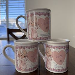 Vintage Precious Moments “Whats in a name”  Mug Collection